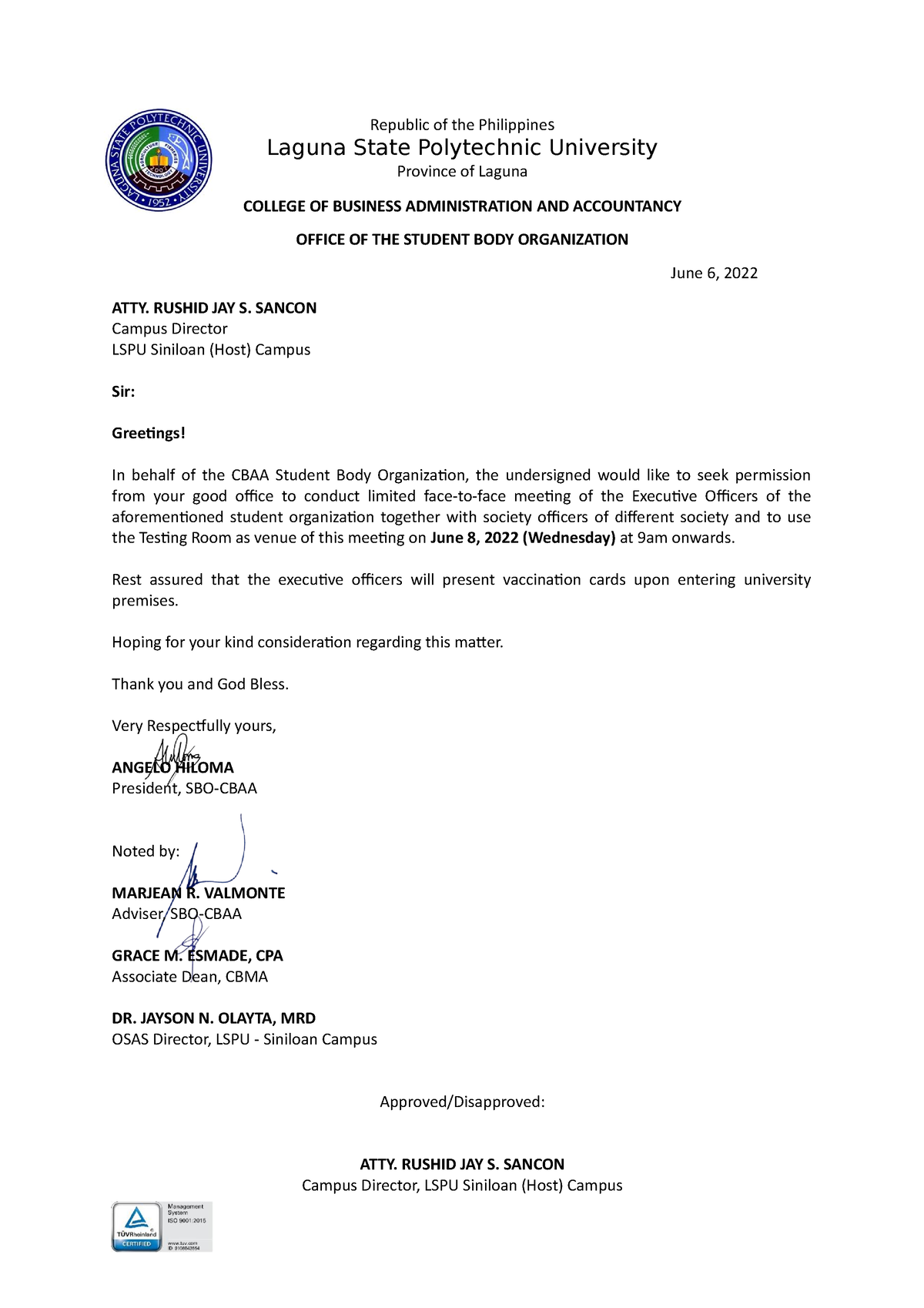 request-letter-for-limited-f2f-meeting-republic-of-the-philippines