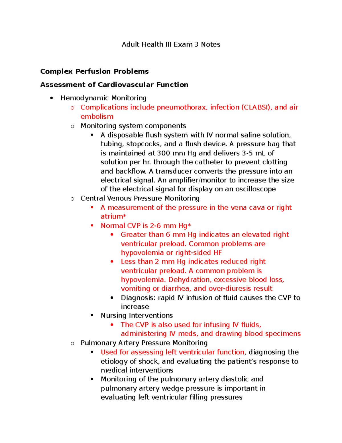 Adult Health III Exam 3 Notes (Auto Recovered) - Adult Health III Exam ...
