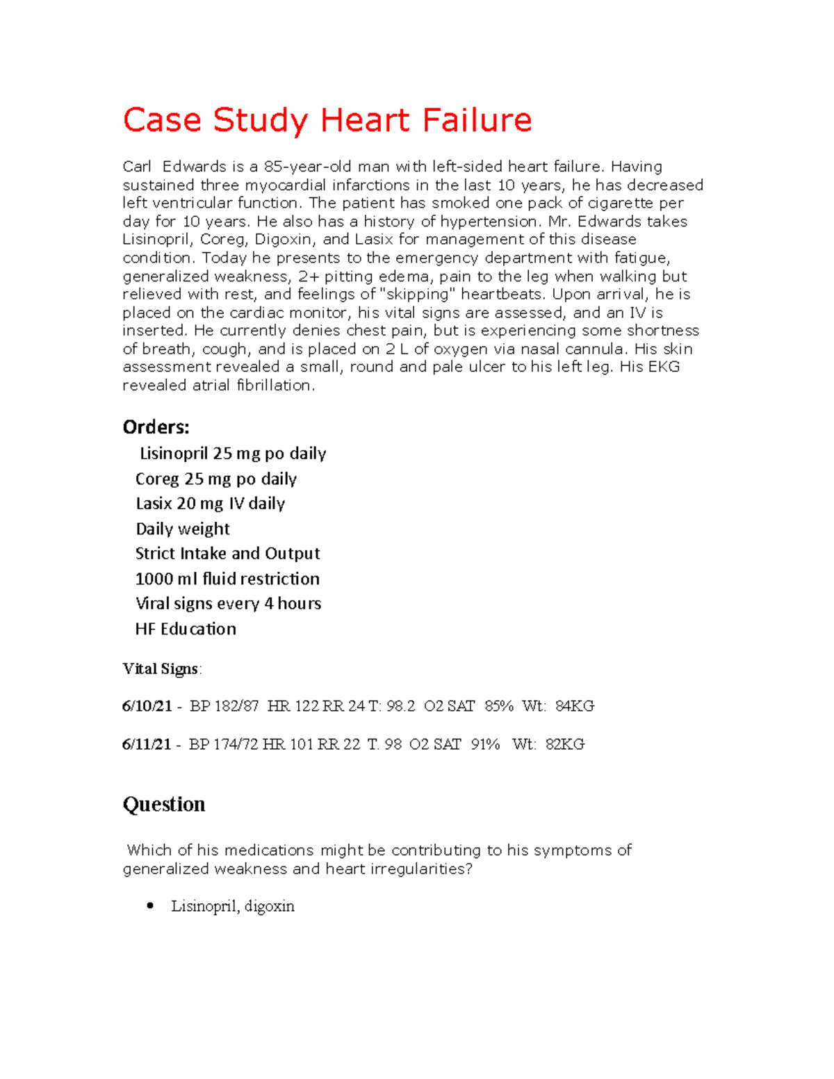 ati video case study heart failure