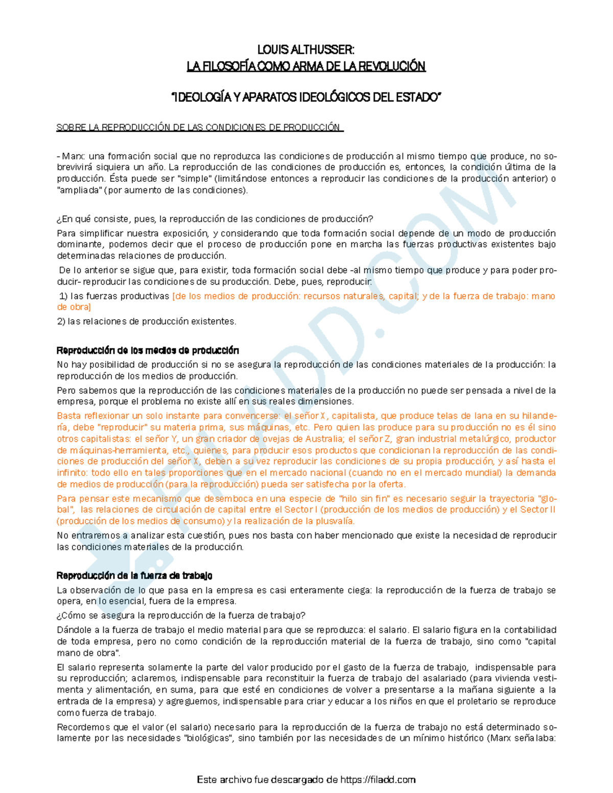 4 Althusser Ideología y aparatos ideológicos del Estado LOUIS ALTHUSSER LA FILOSOFÍA COMO