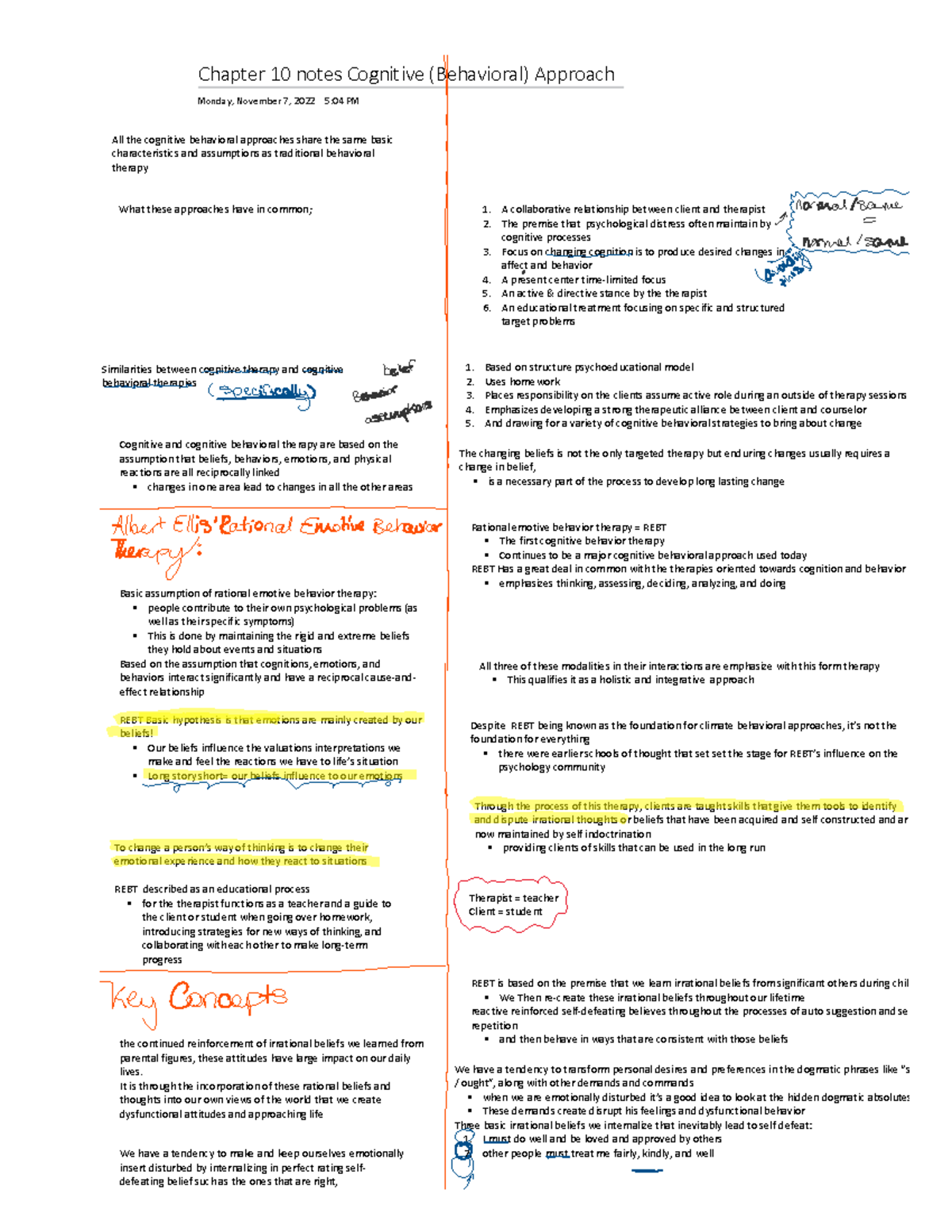 Pcn 107 textbook notes chapter 10 - Chapter 10 notes Cognitive ...