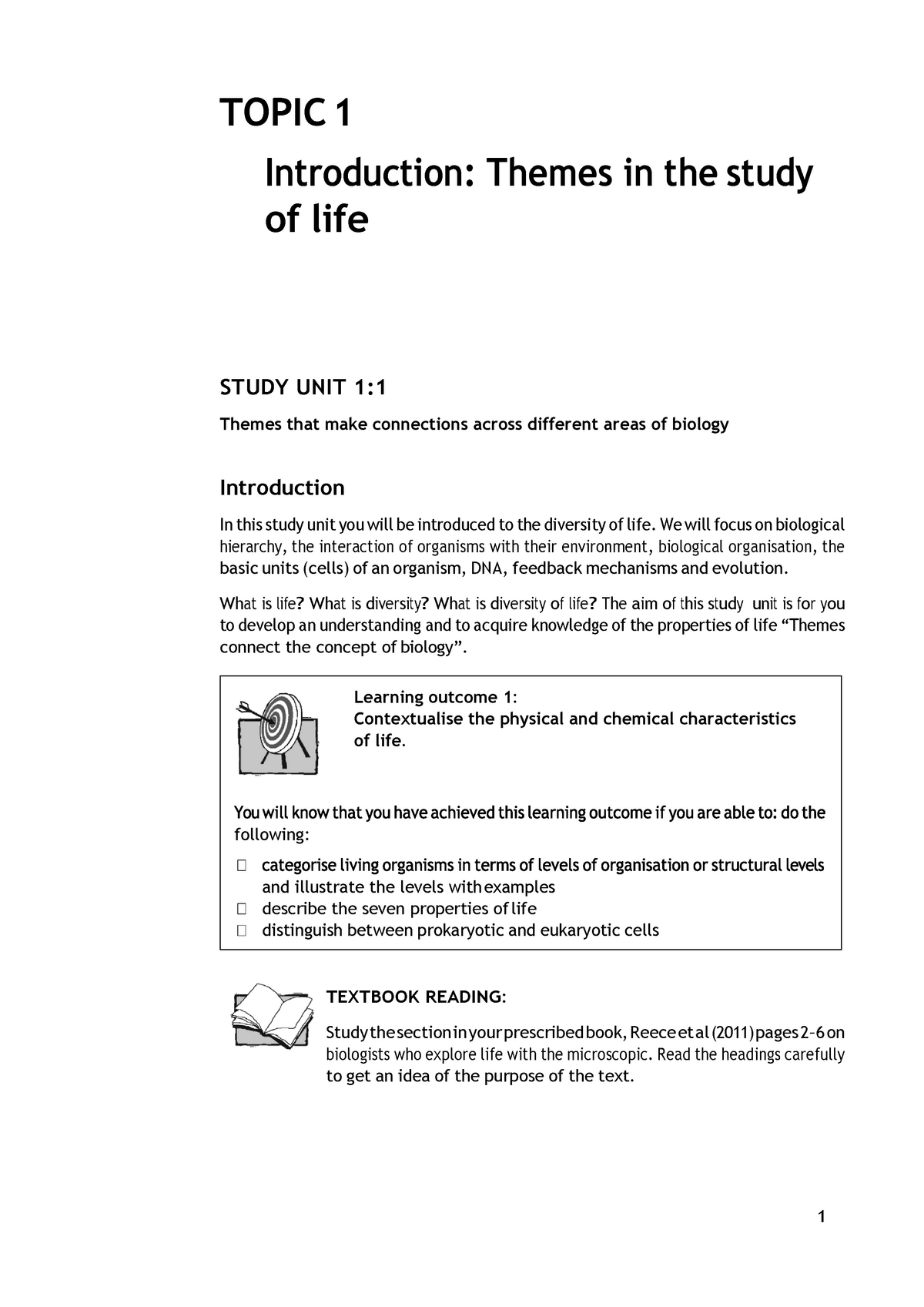 Topic 1 - Themes In The Study Of Life Notes And Study Guide - TOPIC 1 ...