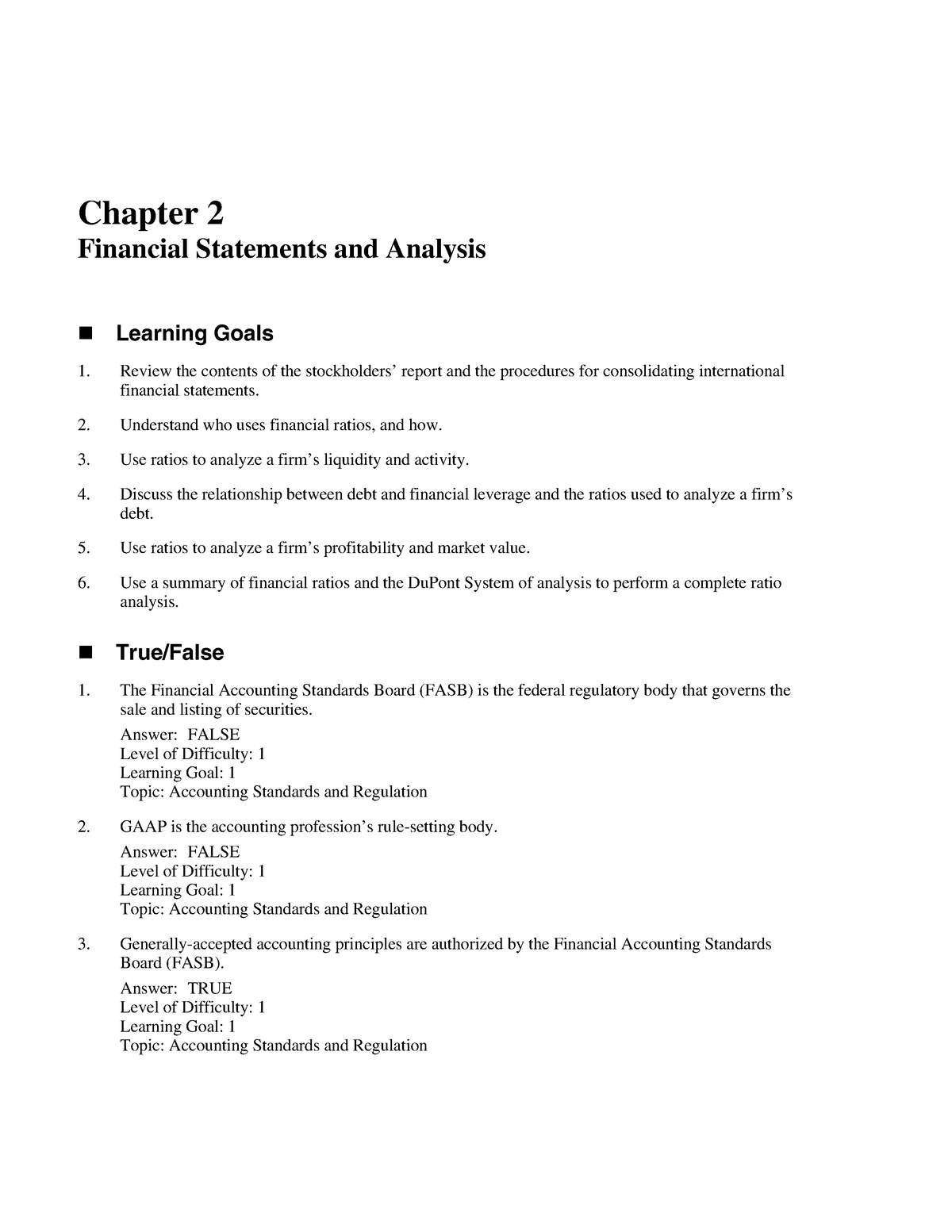 02-Financial-Statement-Analysis - Chapter 2 Financial Statements And ...