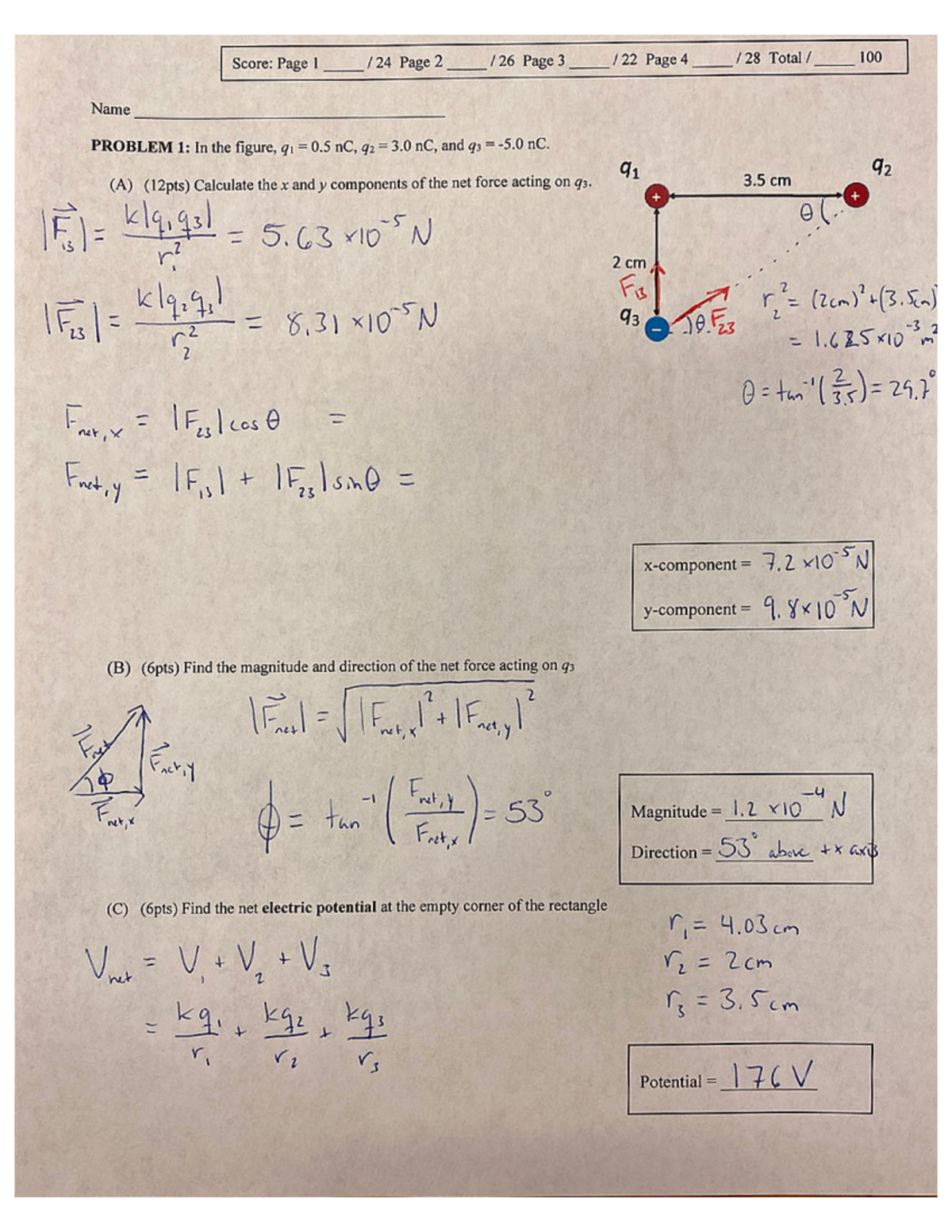 Practice Exam 1 Solution - PHYS1052 - Studocu