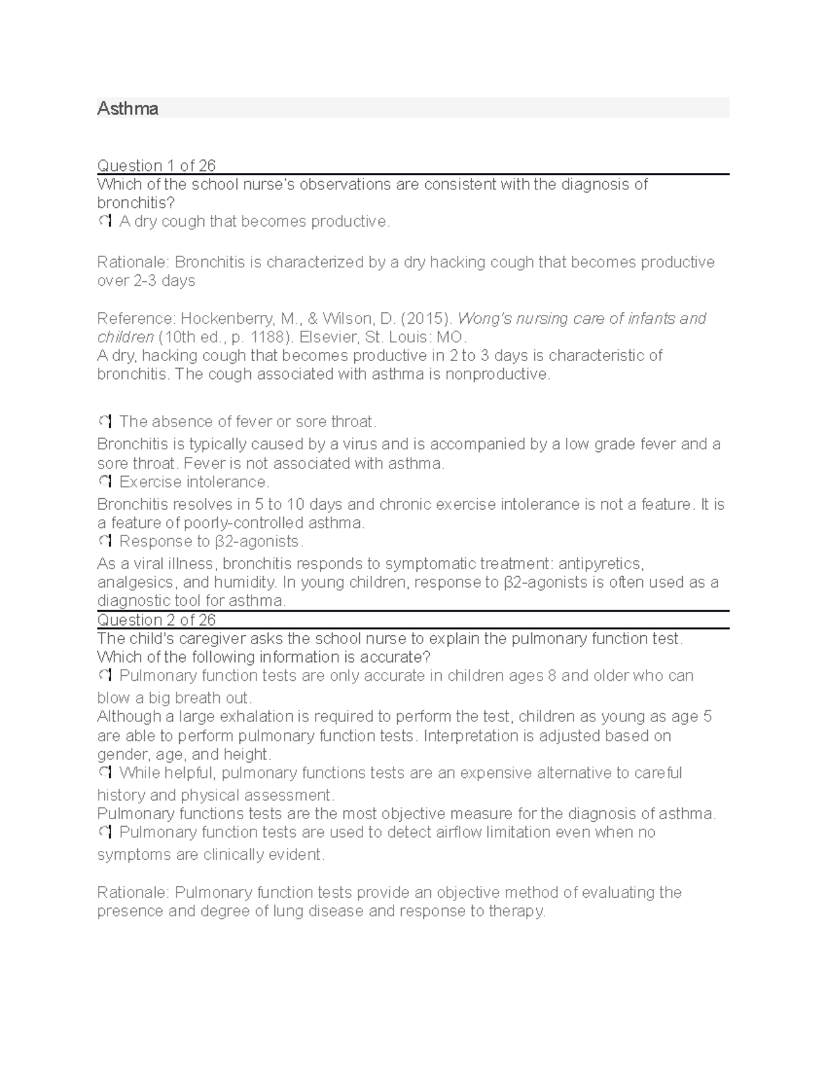 case study on asthma of a child