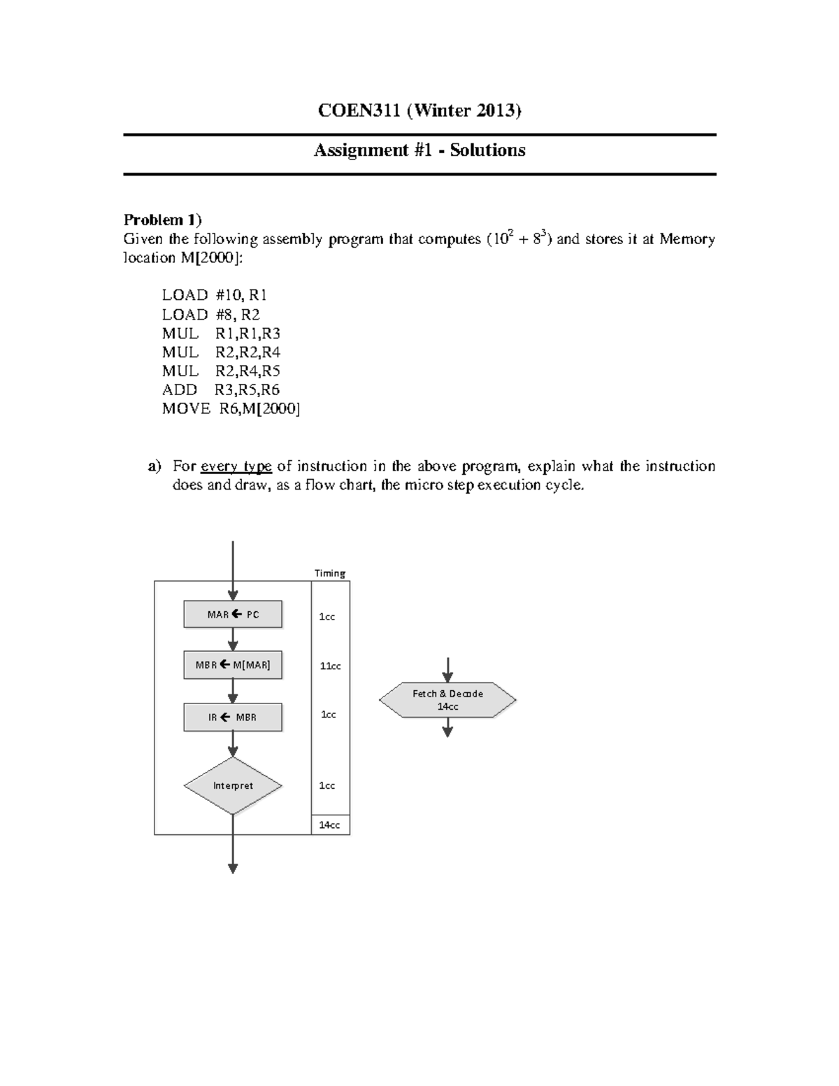 Coen311 - Assignment - COEN311 (Winter 2013) Assignment #1 - Solutions ...