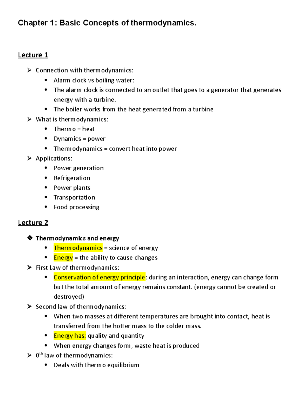 Thermodynamics Notes - Pratical - Chapter 1: Basic Concepts Of ...