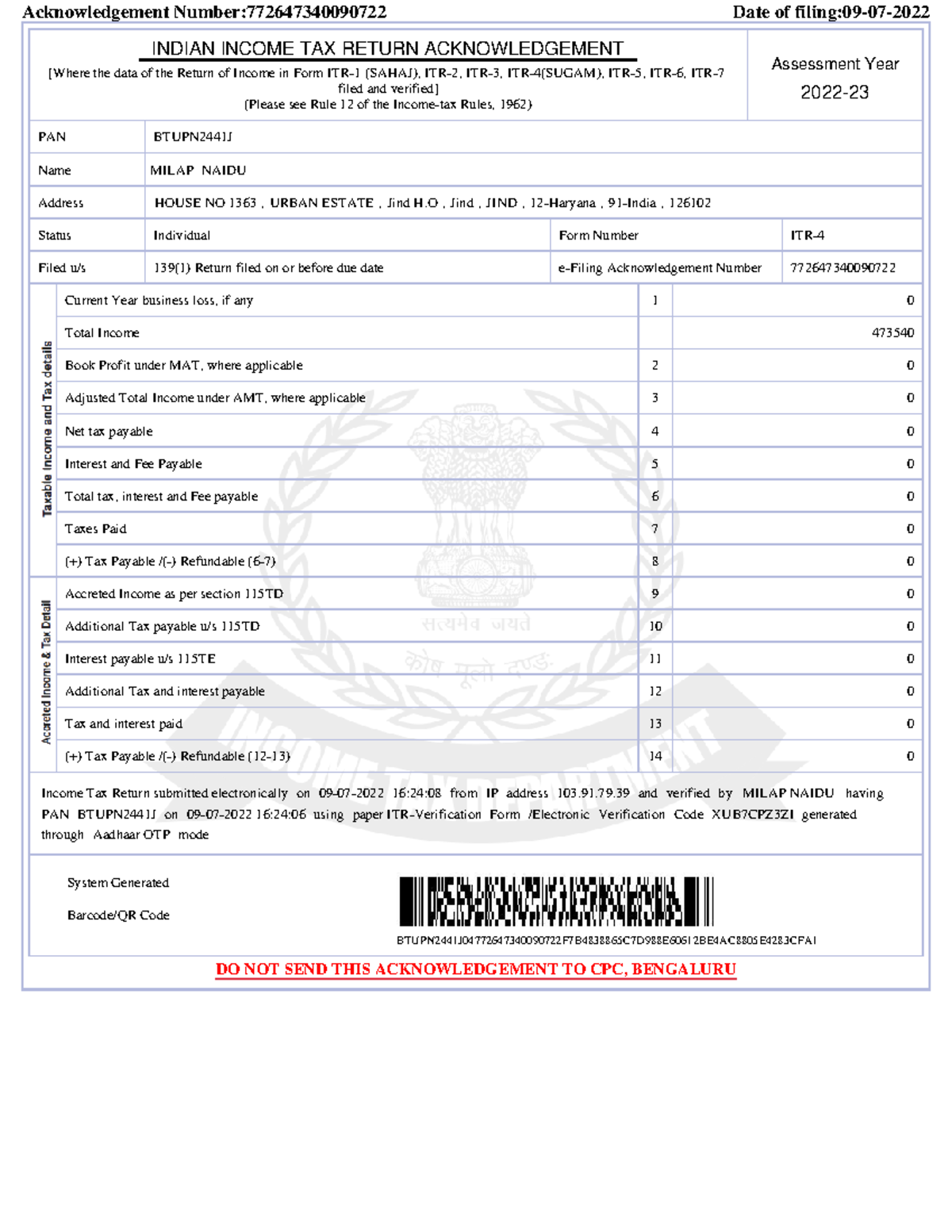 1657364365837 Pdf 772647340090722 - Acknowledgement Number ...