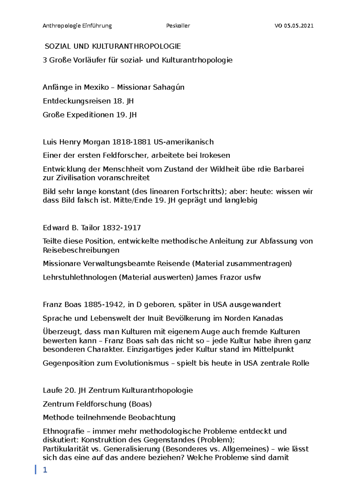 Historische und Anthropologische Grundlagen Peskoller H. SOZIAL UND