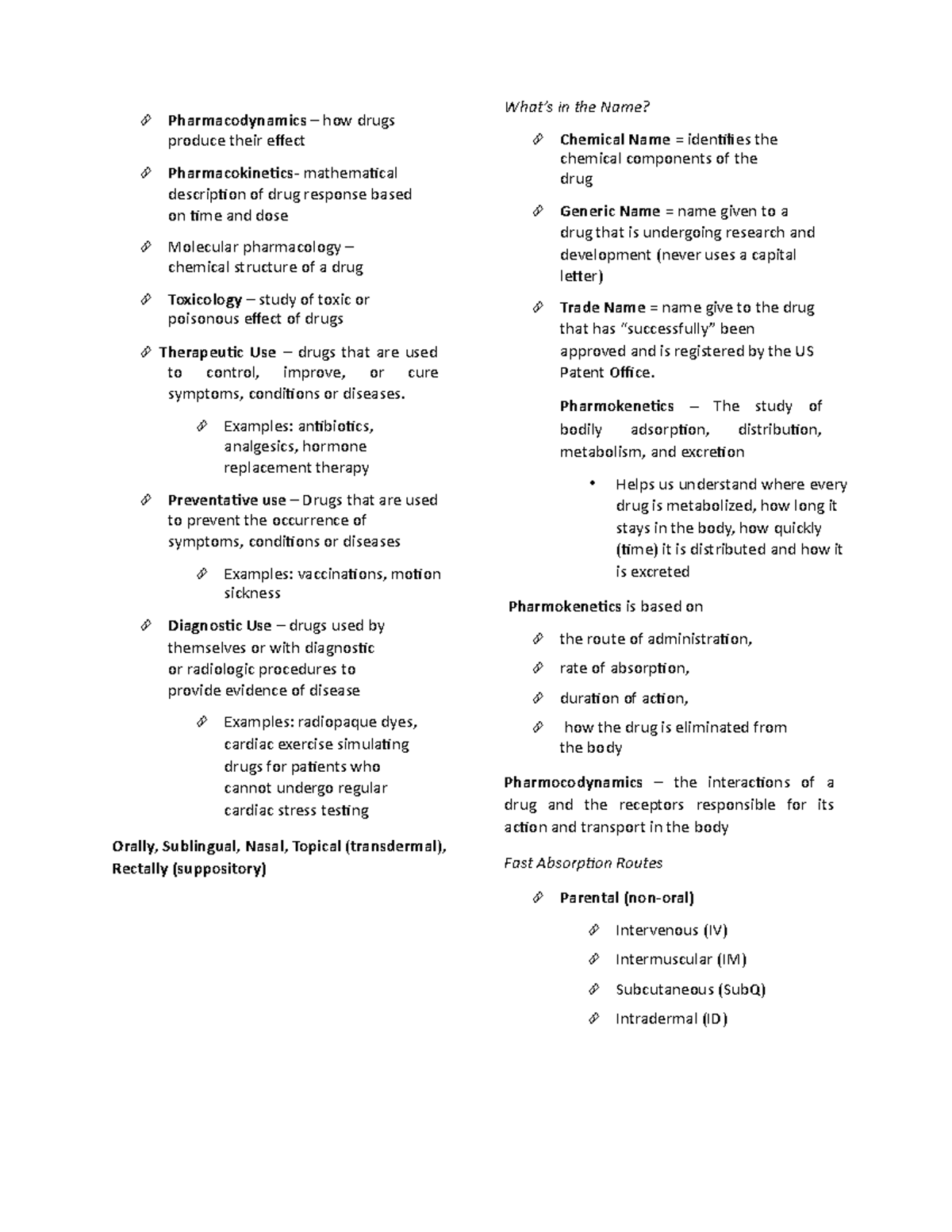 Pharmacology Notes 5 - This would be a big help to all students. - Studocu