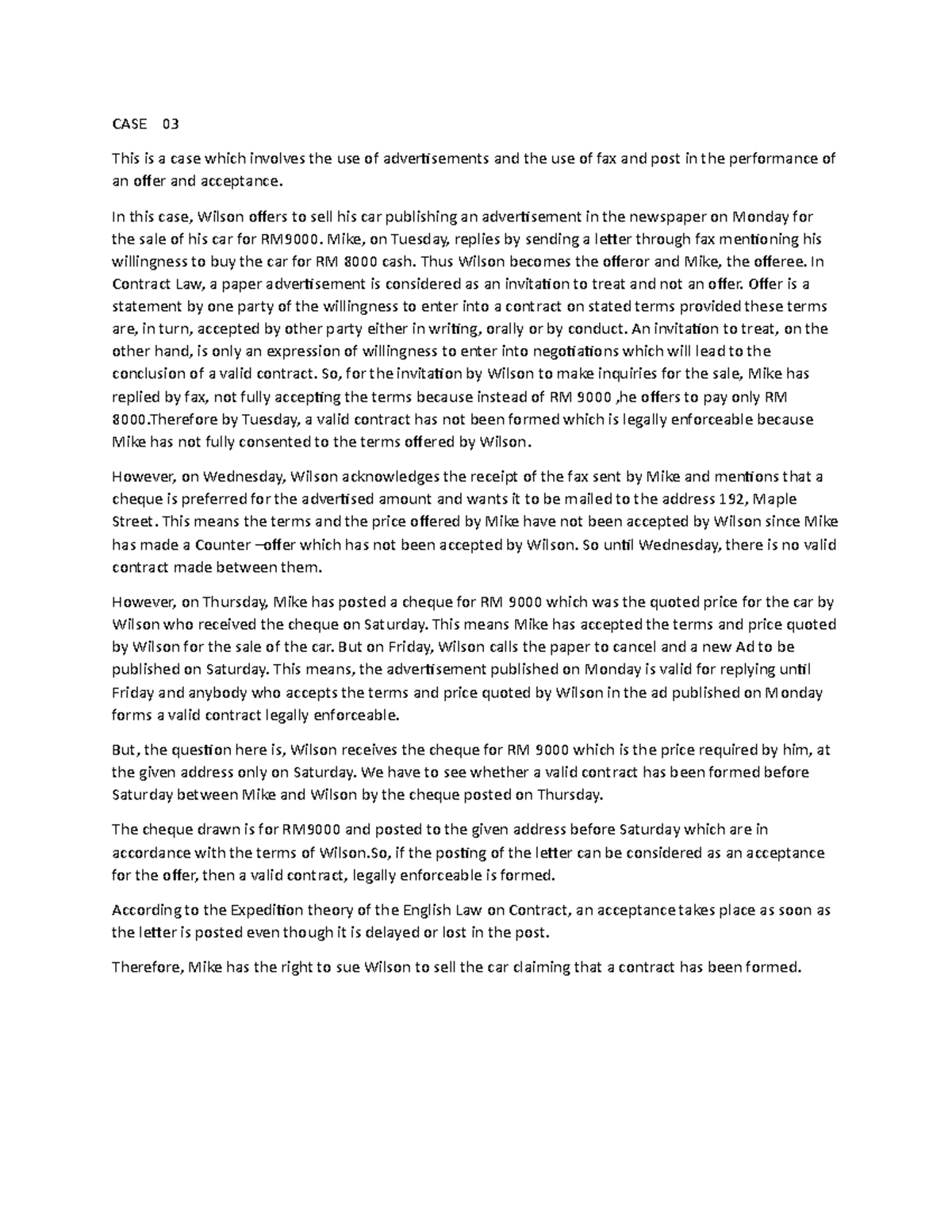 CASE 03 law engineering management 2 - CASE 03 This is a case which ...