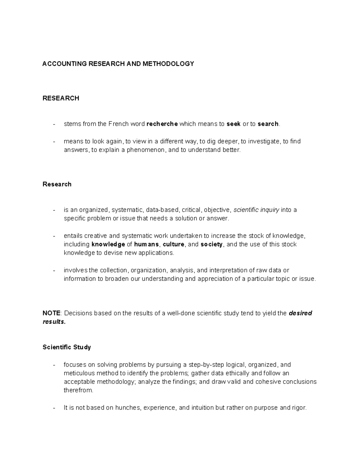 Accounting Research AND Methods - ACCOUNTING RESEARCH AND METHODOLOGY ...