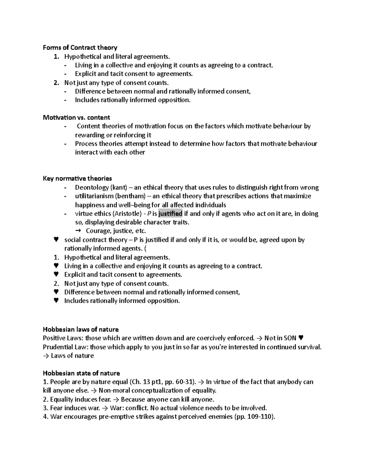 Forms of Contract theory - Hypothetical and literal agreements ...