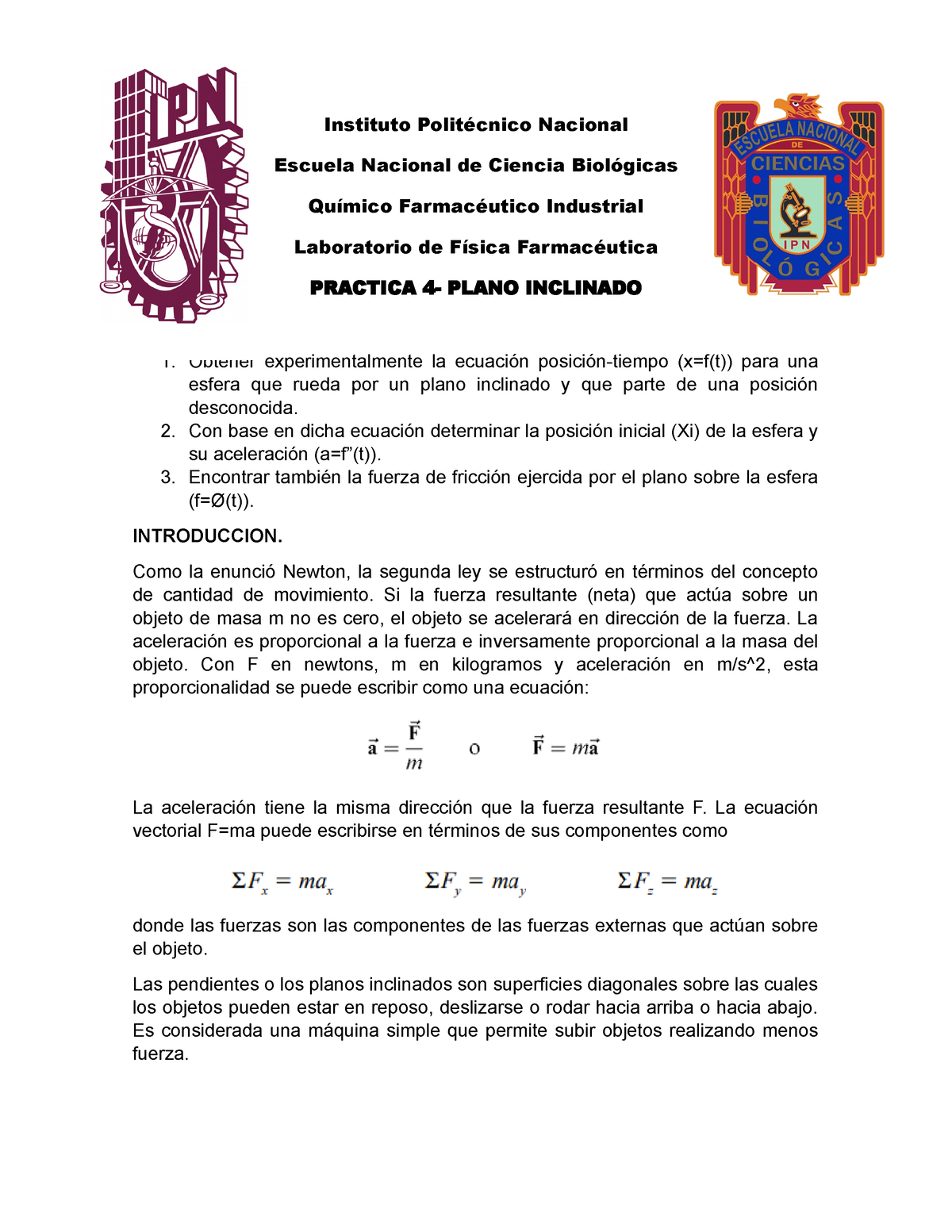 Practica 4 - Instituto Politécnico Nacional Escuela Nacional De Ciencia ...