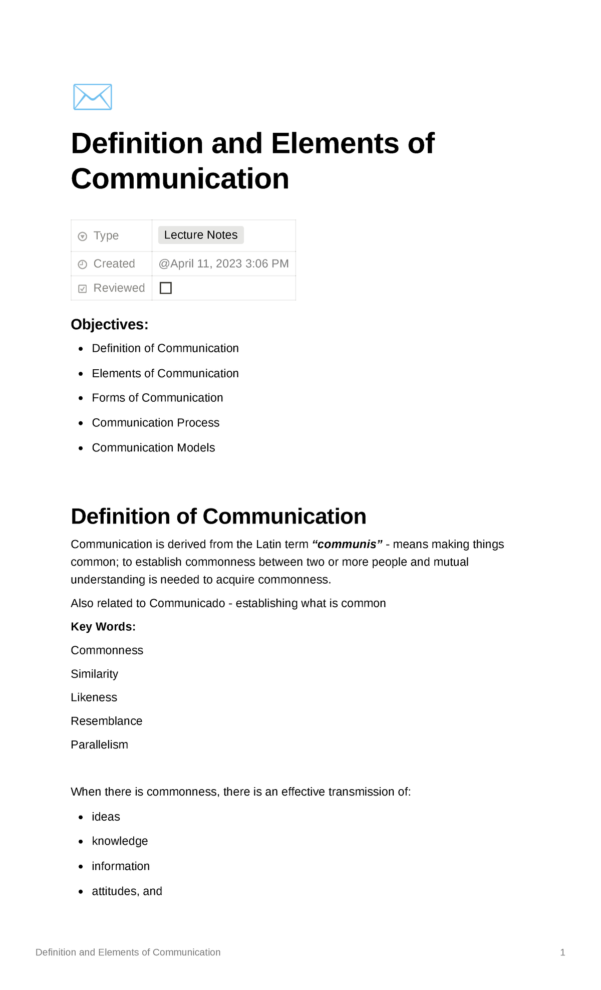 definition-and-elements-of-communication-definition-and-elements-of