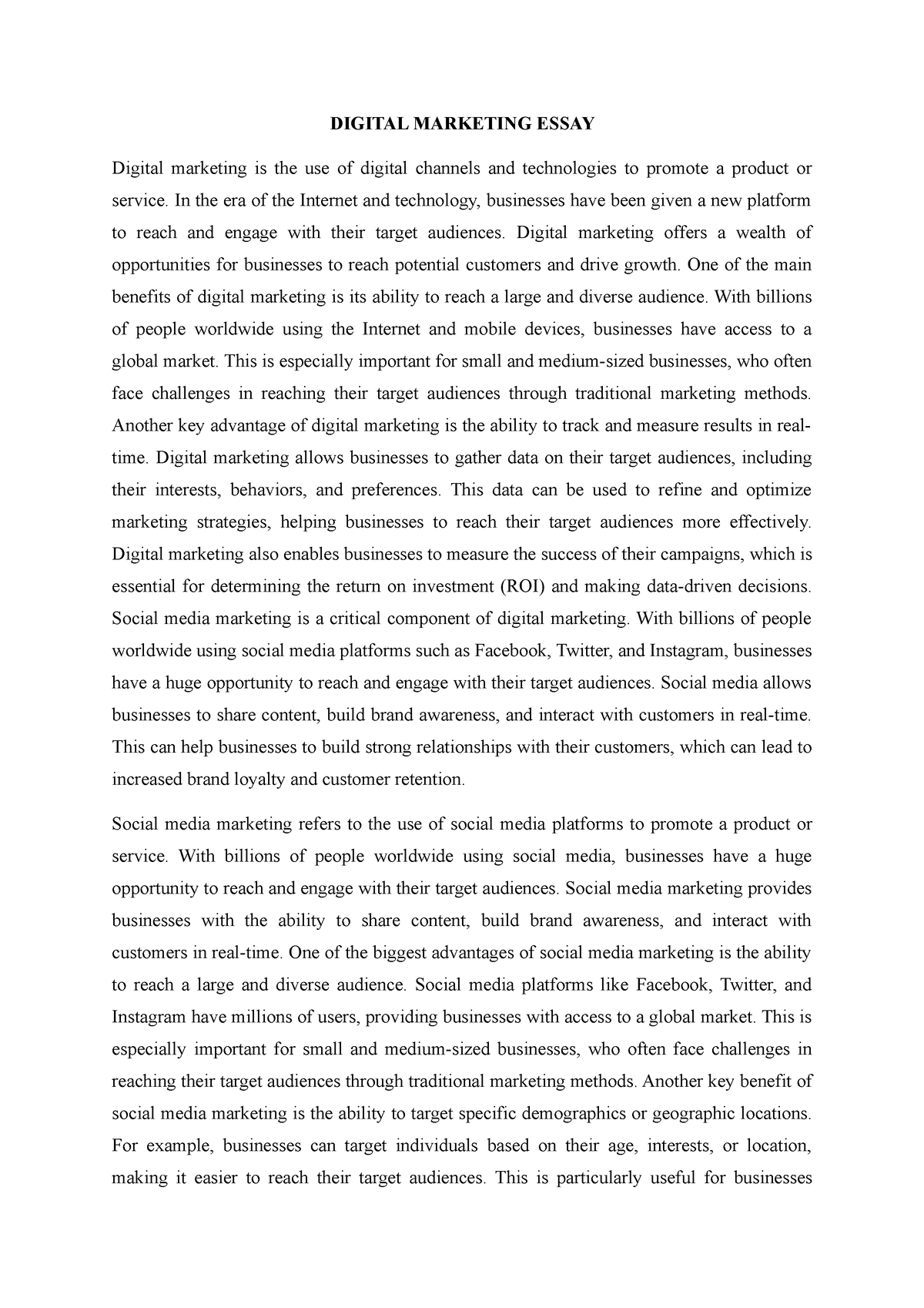 essay on network marketing pdf