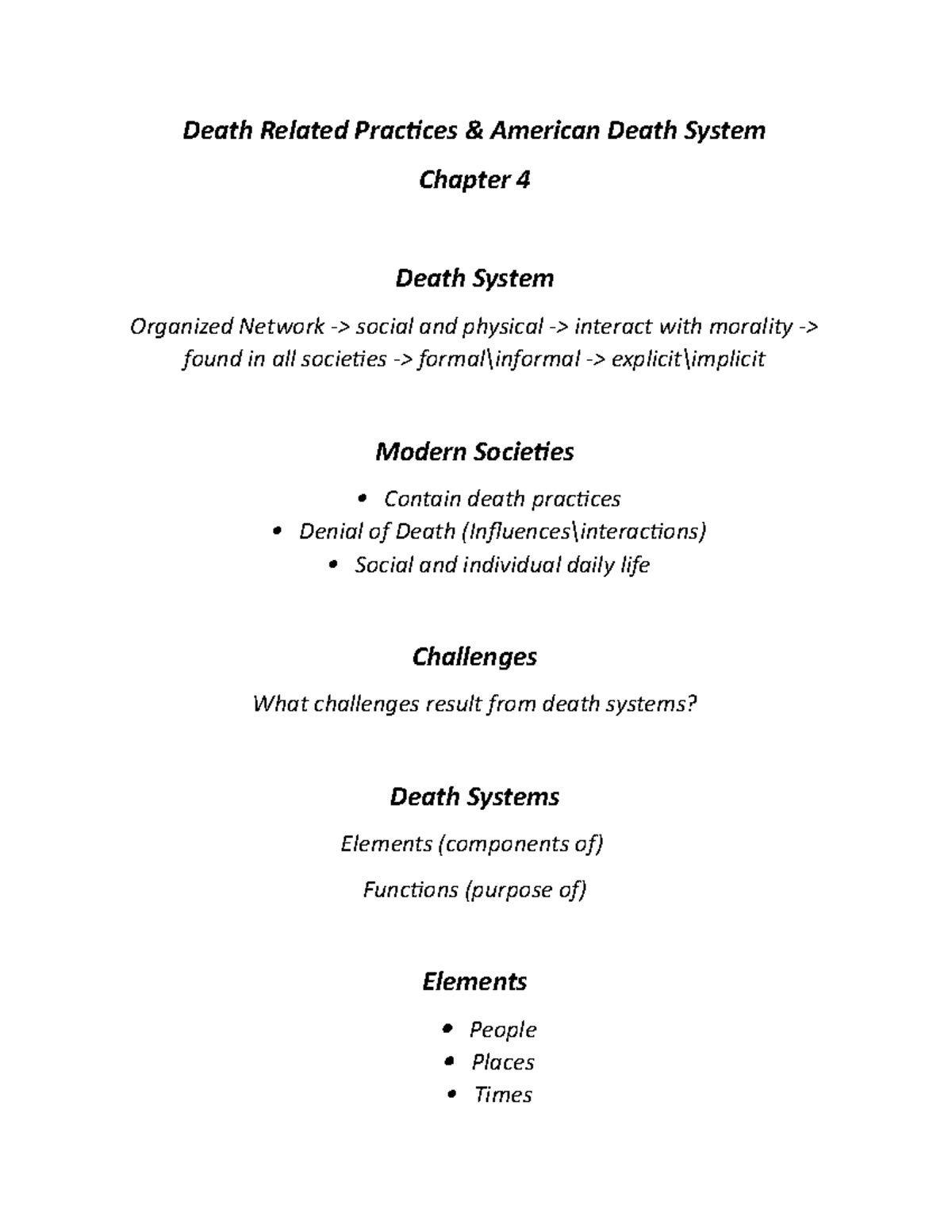 Death And Dying - Chapter 4 - Death Related Practices & American Death ...