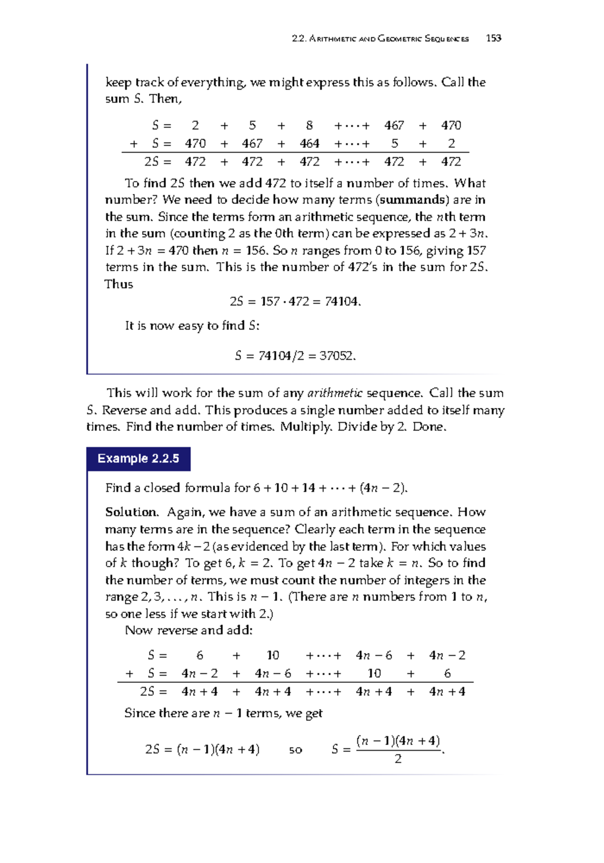 Discrete mathematics-57 - Arithmetic and Geometric Sequences 153 keep ...
