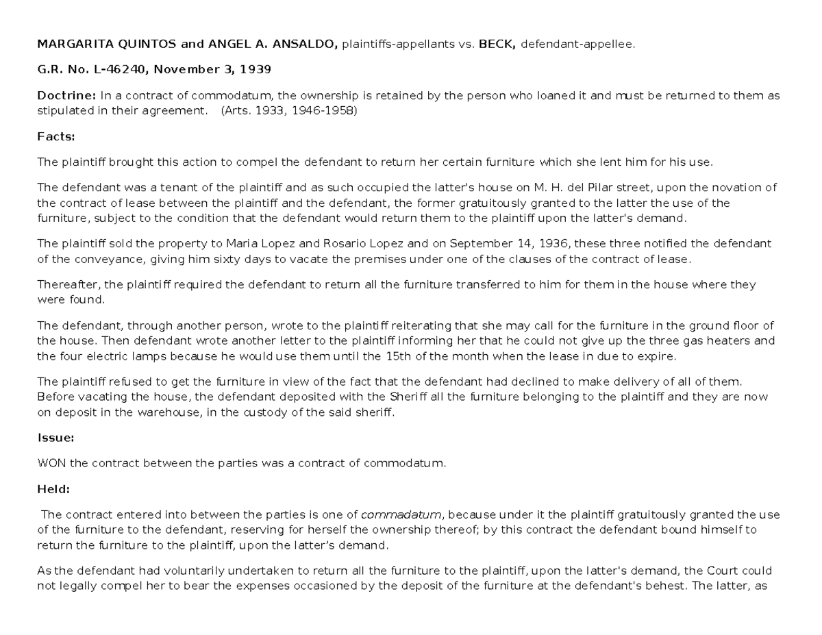 Pdfcoffee for reviews MARGARITA QUINTOS and ANGEL A. ANSALDO