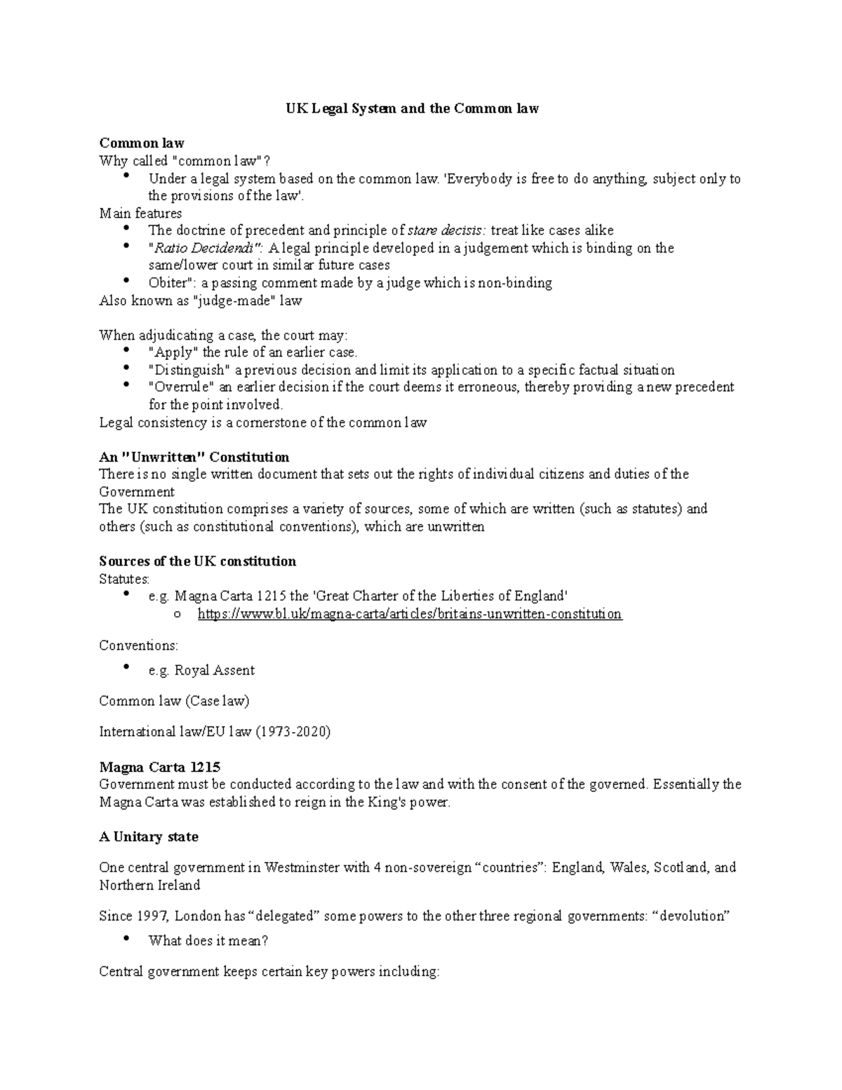 lecture-2-notes-uk-legal-system-and-the-common-law-common-law-why