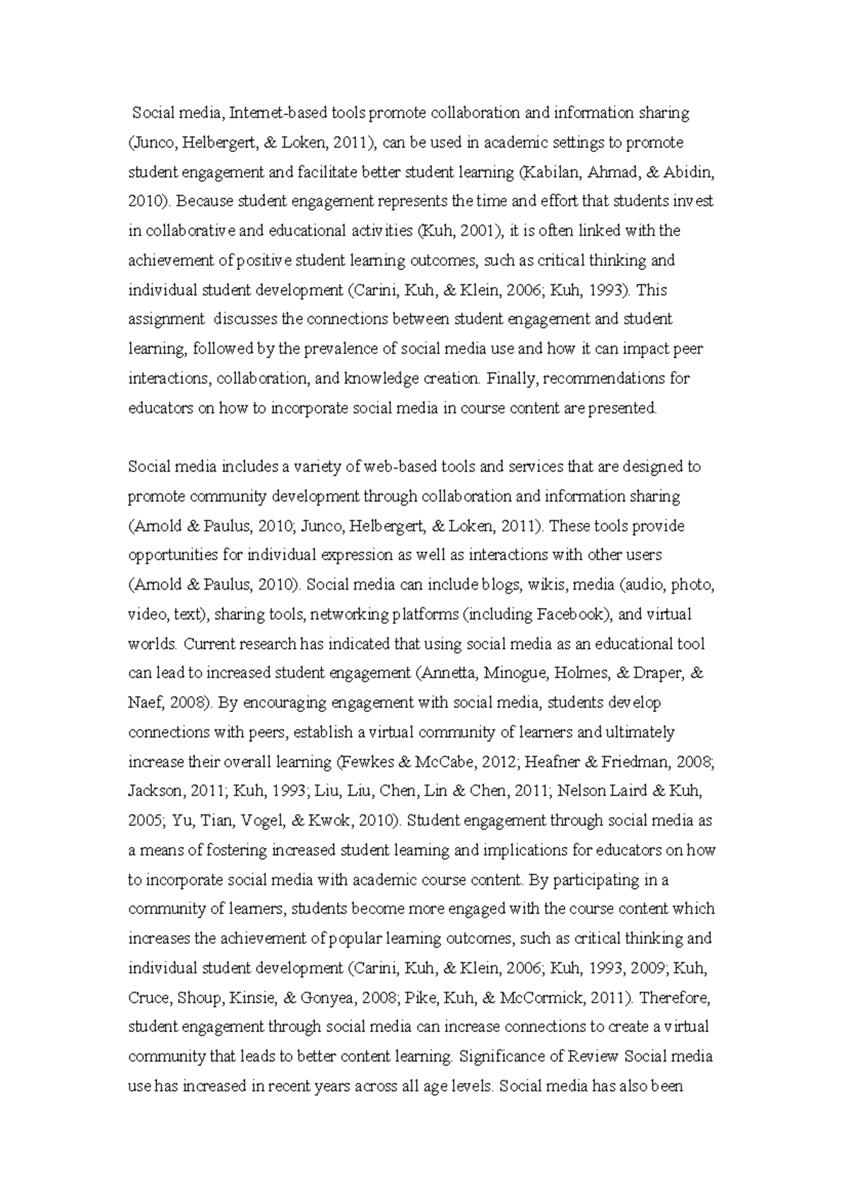 Social media IMPACT ON EDUCATION AND INTELLECTUAL LEVELS OF STUDENTS ...
