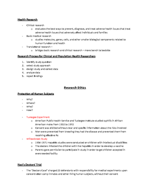 ALHP 430 - Case Series; Case control - Key information needed to select ...