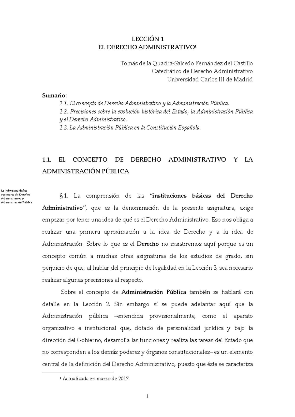 07. El Derecho Administrativo Autor Tomás De La Quadra-Salcedo ...