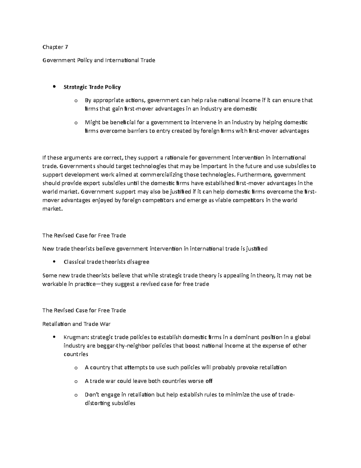 Chapter 7 Lecture Notes 5 - Chapter 7 Government Policy and ...