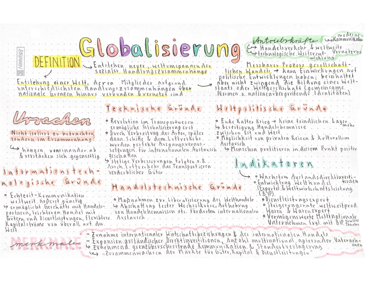 Sowi Globalisierung Ã Bersicht - Pädagogische Psychologie - Q -535-02-2 ...