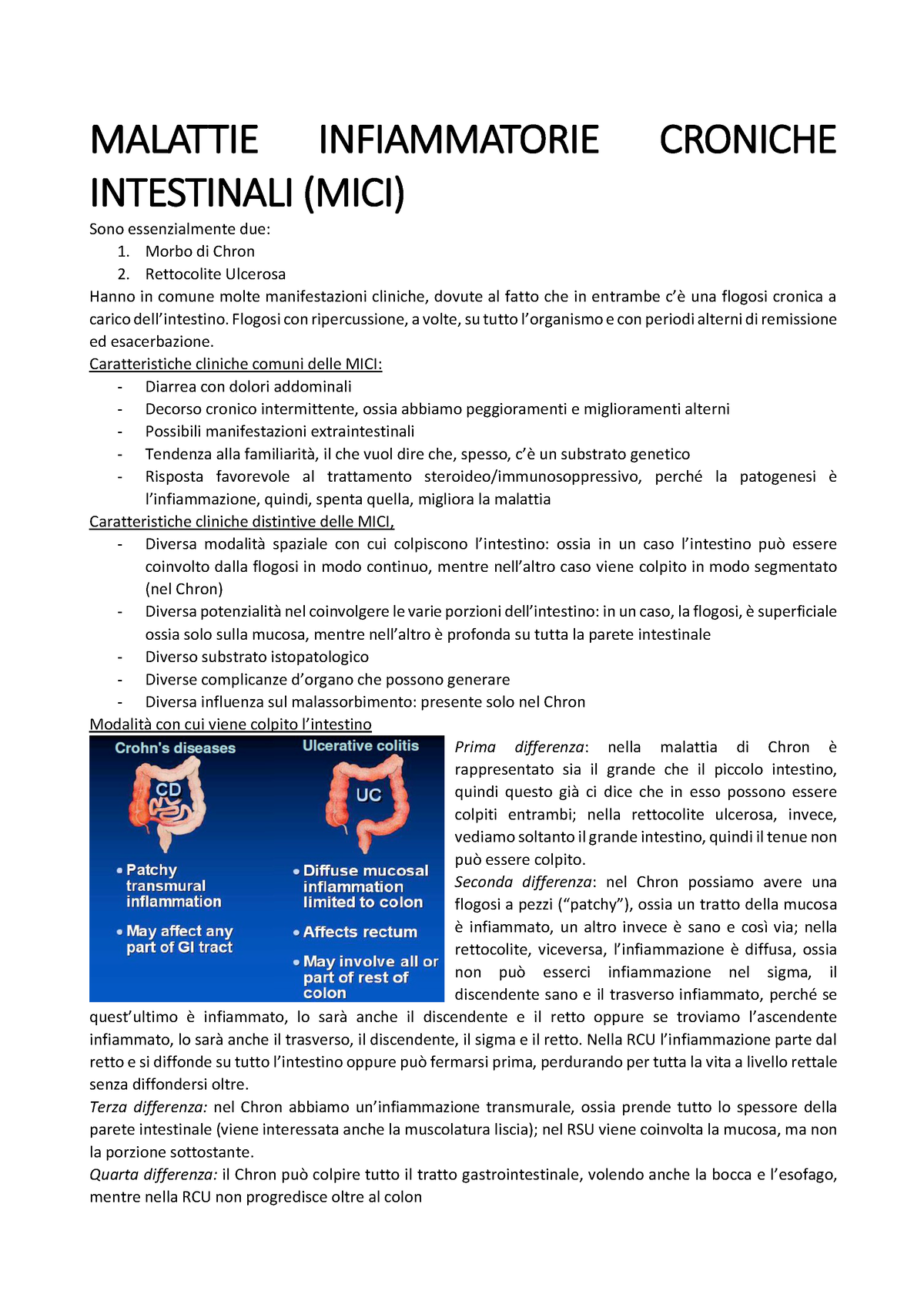 Medicina Interna Liotta - MALATTIE INFIAMMATORIE CRONICHE INTESTINALI ...