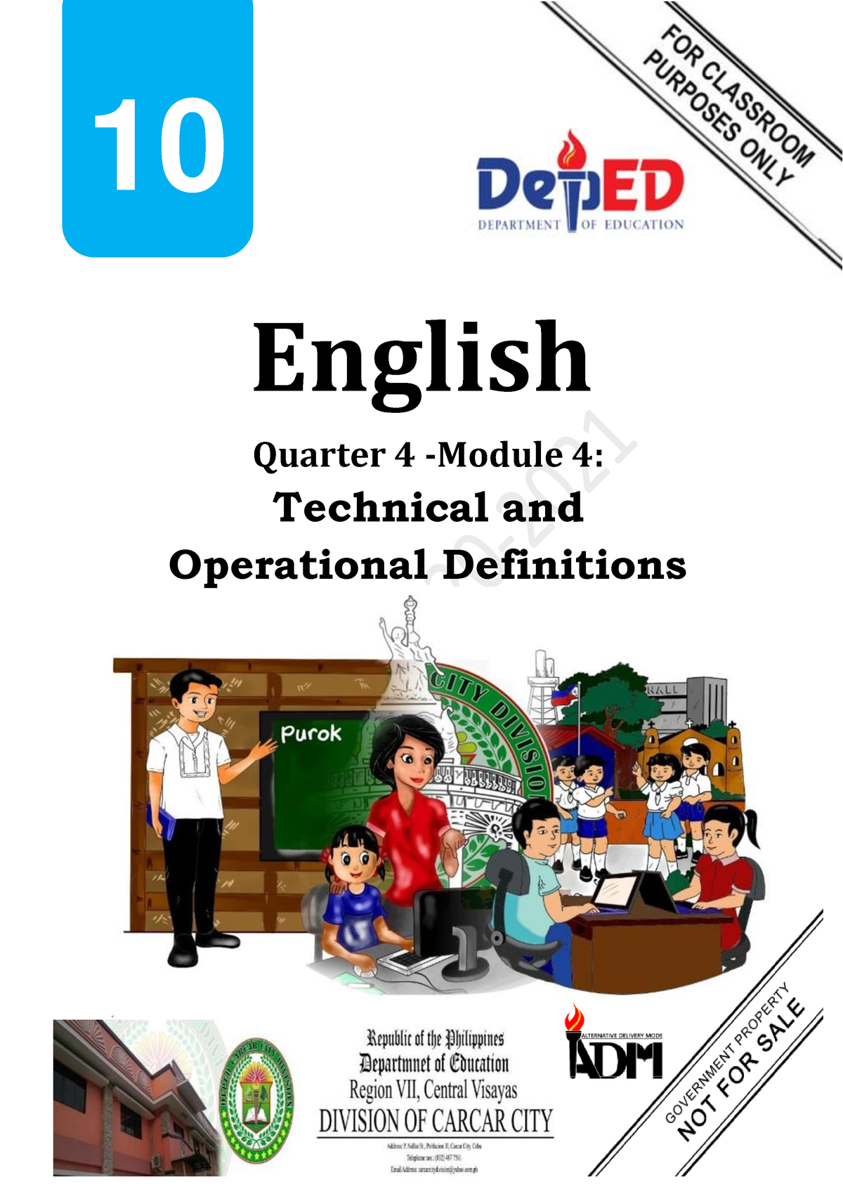 Copy Of English-10 SLM Q4 M4 V1 - ####### Xxxx English Quarter 4 ...