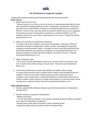 ACC 318 Module Two Assignment - Debt-to-Assets Ratios (in Millions) 1 ...