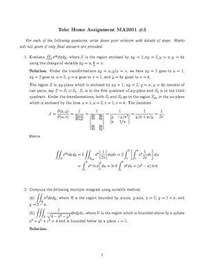 MA2001 2324A THAss 2 - MA2001 Take-home Assignment 2 Semester A, 2023 ...