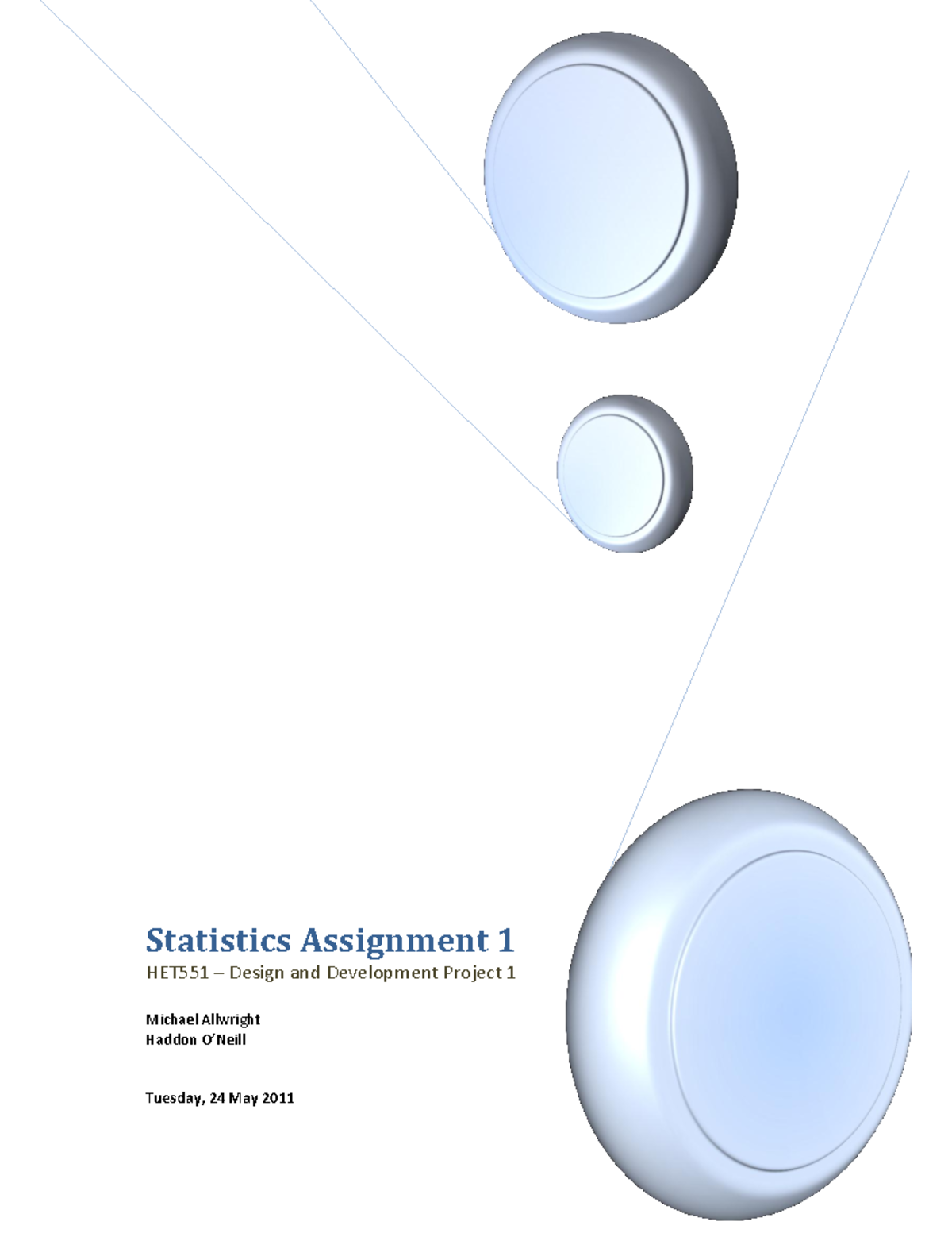 Statgistic assignment - This section of the assignment was completed ...