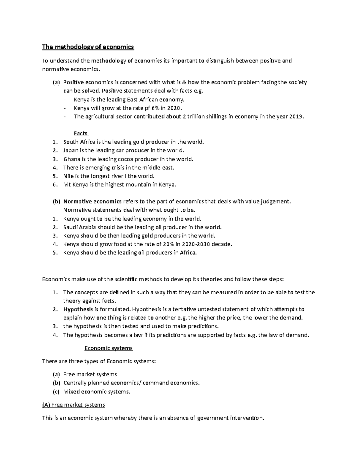 Economics Chapter 1 Lecture Notes 1 The Methodology Of Economics To   Thumb 1200 1553 