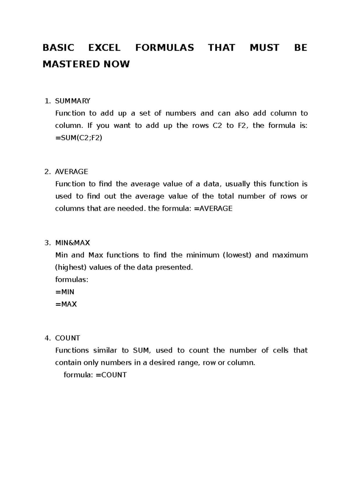 basic-excel-formulas-that-must-be-mastered-basic-excel-formulas-that