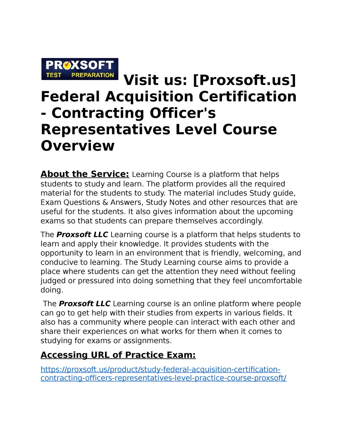 Federal Acquisition Certification Contracting Officer s