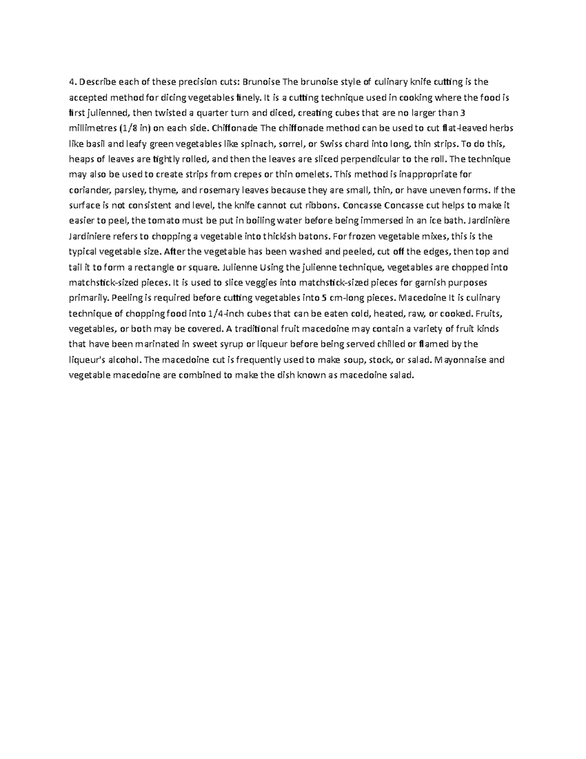 4 Use food preparation equipment.These tasks have been designed to help you demonstrate