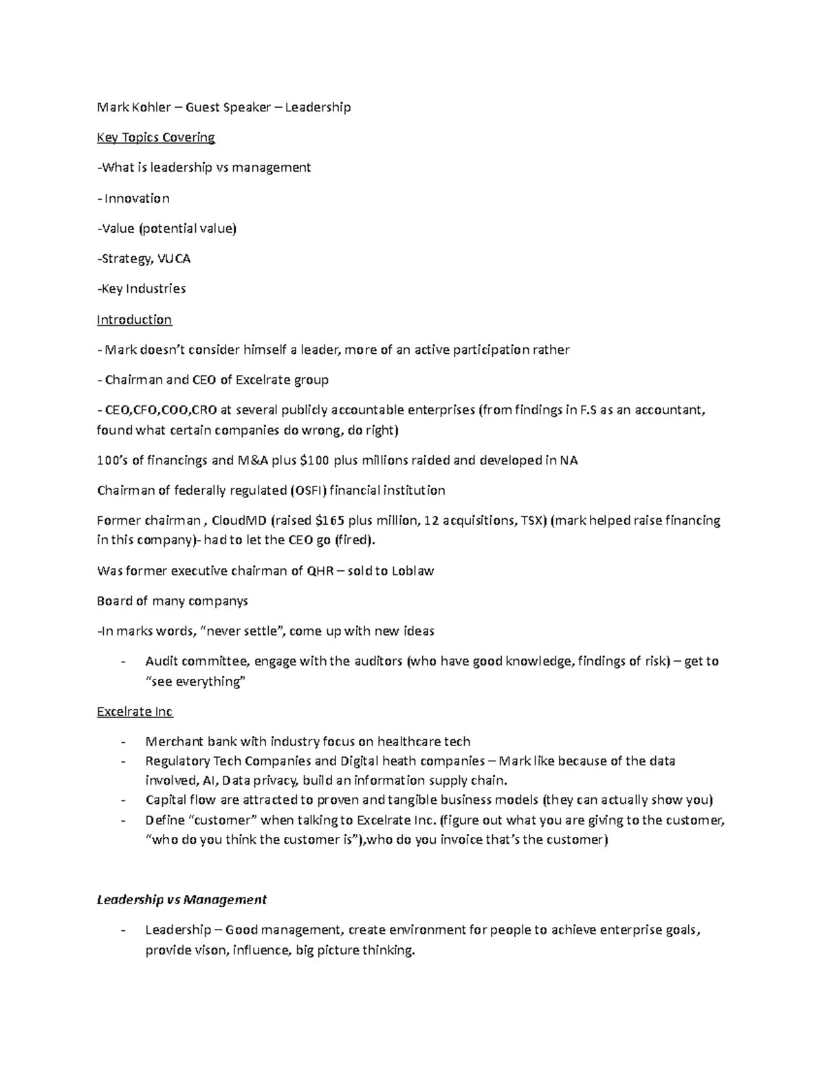 Mark Kohler law Mark Kohler Guest Speaker Leadership Key Topics