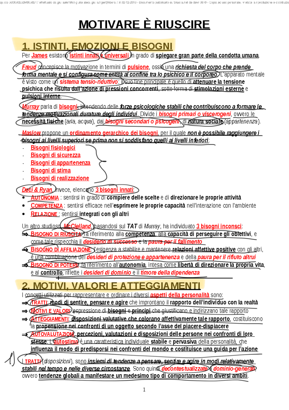 RPEmoz Motivare +¿ riuscire - MOTIVARE È RIUSCIRE 1. ISTINTI, EMOZIONI ...