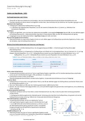 Was ist der richtige Test - • Unterschiedslest EinStichprobenfall ...