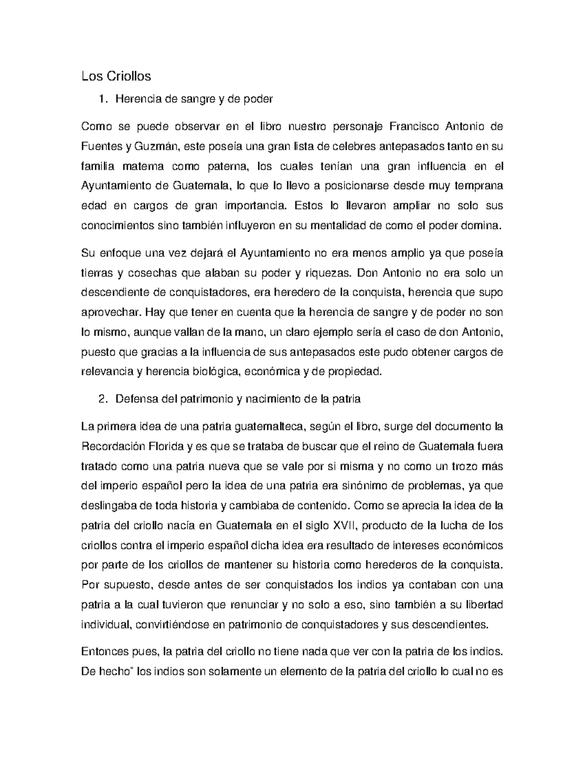 Resumen DE Fragmentos DEL Libro LA Patria DEL Criollo - Los Criollos ...
