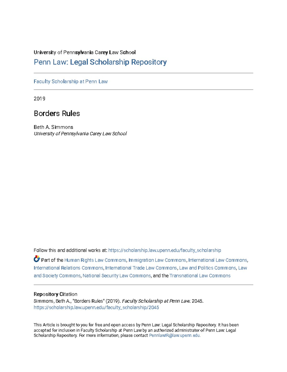 Borders Rules - Efff - University of Pennsylvania Carey Law ...