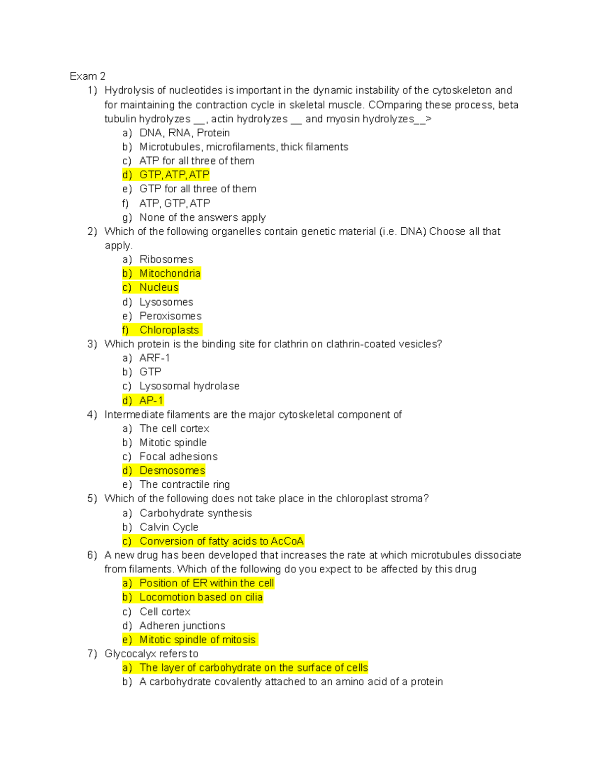 Exam 2 201 - Exam 2 question and answer. Prof. Guzman. - Exam 2 1 ...