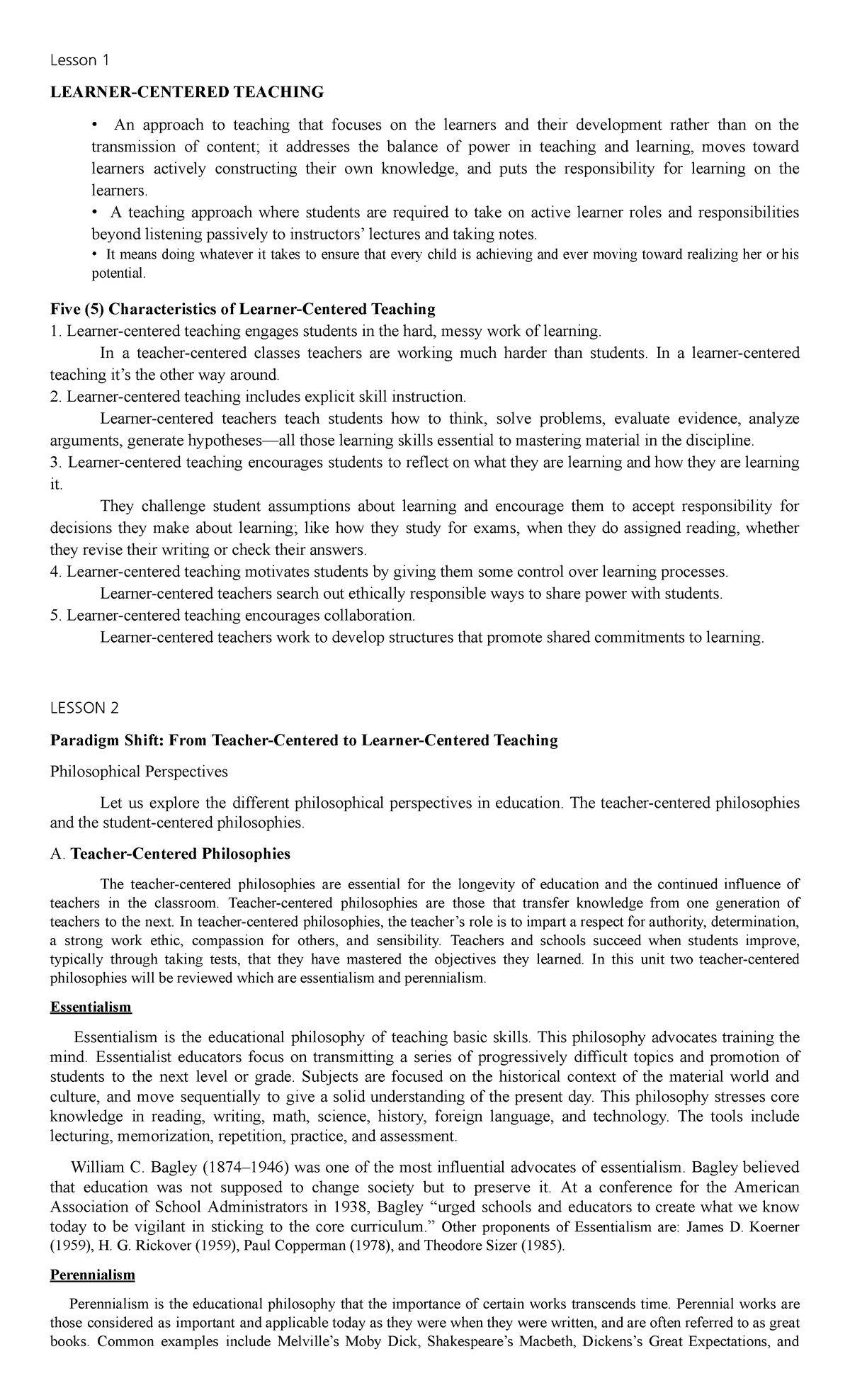 learner-centered-teachingreviewer-lesson-learner-centered-teaching