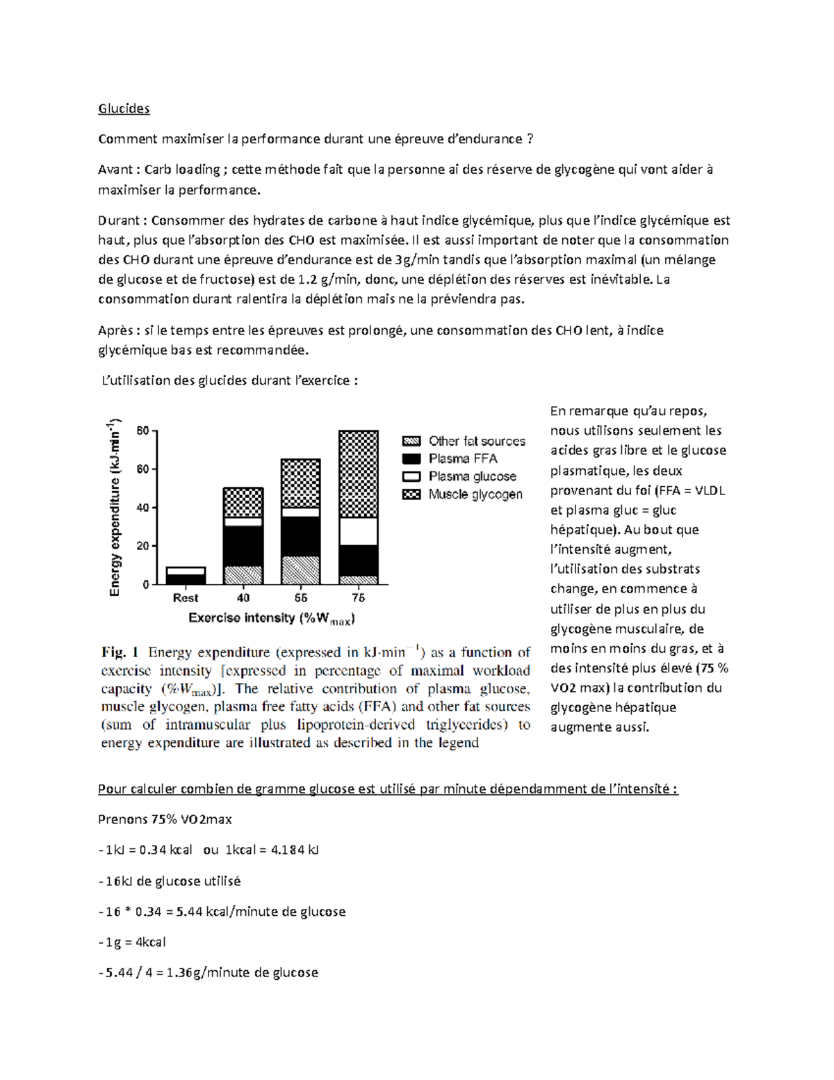 Glucides - Notes In French For The Carbohydrates Section - Glucides ...