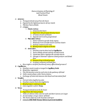 Ch. 17 Blood Notes - Anatomy & Physiology II Chapter 17: Blood Power ...
