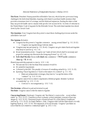 Gonzales v. Raich Brief - Gonzales v. Raich (2005) The Facts: The State ...