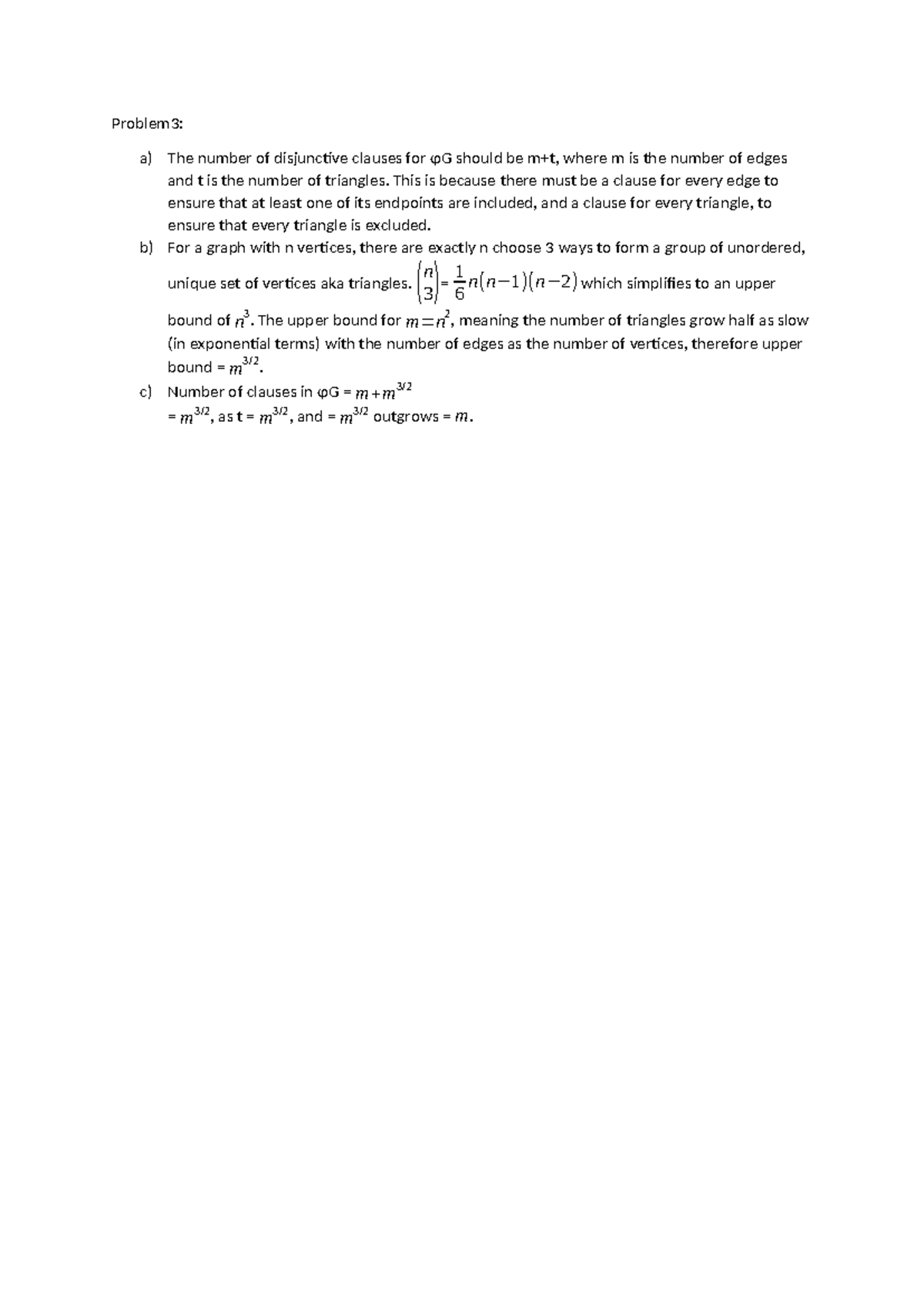 2014 prob 3 - proof by induction problem - Problem3: a) The number of ...