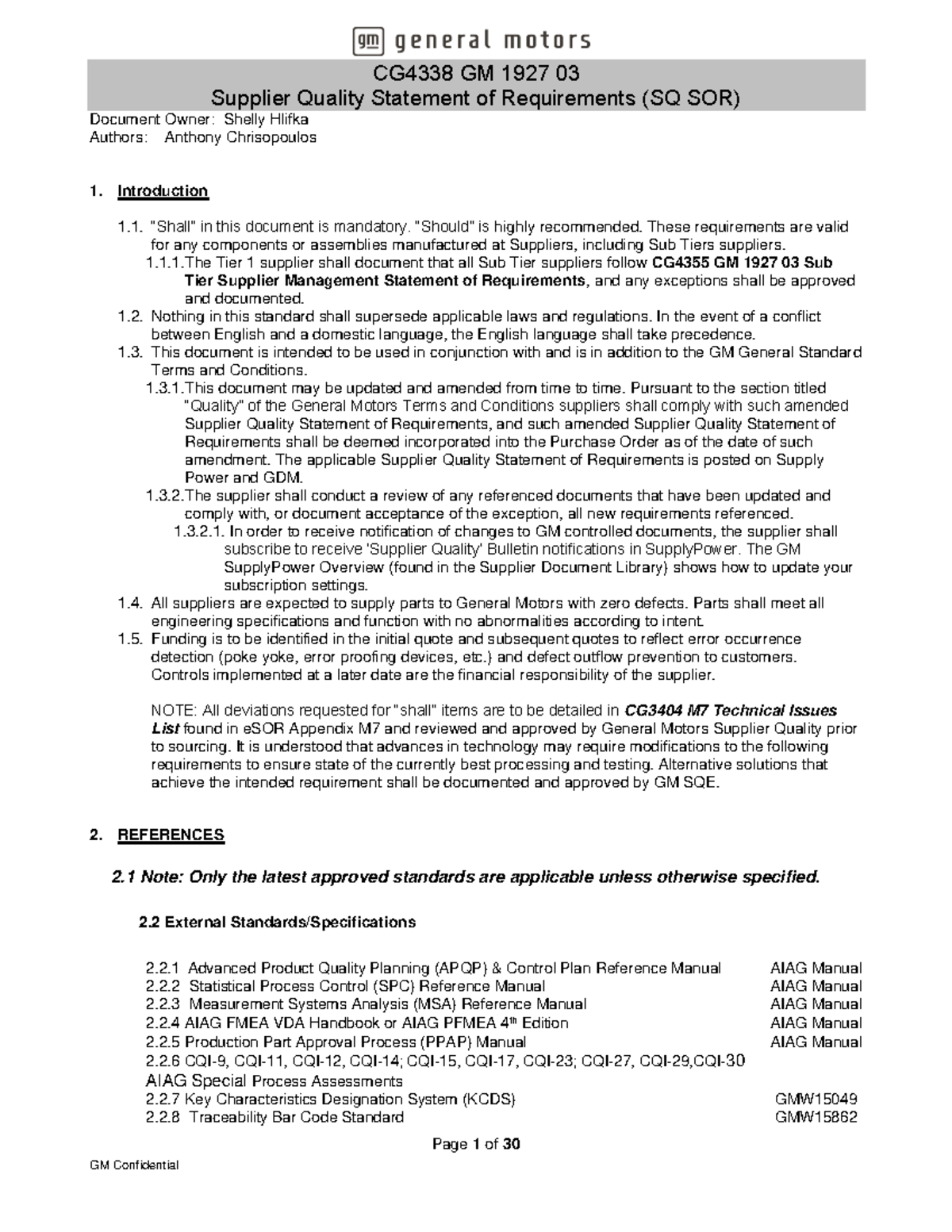 actividaes clases 2016 - Supplier Quality Statement of Requirements (SQ ...